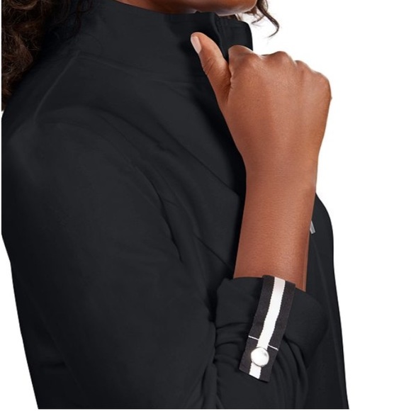 KAREN SCOTT PLUS SIZE BLACK RIBBON TRIM JACKET - Picture 2 of 11